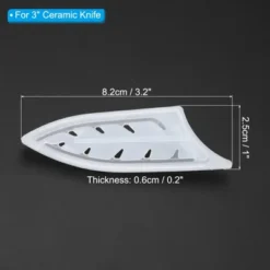 Unique Bargains PP Knife Protector Storage Items Utility Knife Sheaths Clear 2 Pcs