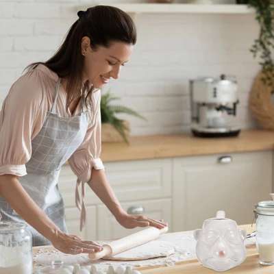 Unique Bargains Cooking Baking Ceramic Egg Separator White 5.5" X 3.74" 4 Unique Bargains Cooking Baking Ceramic Egg Separator White 5.5" X 3.74" - Image 4