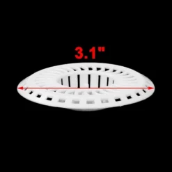 Unique Bargains Plastic White 8cm Diameter Sink Strainer White 3.1" Diameter 2 Pcs