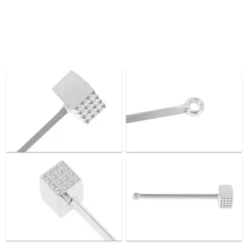 Unique Bargains Square Meat Tenderizer Mallet Silver Tone 1 Pc -Kitchen Utensil Store GUEST 23734a4a d223 4839 aa57 ecc99c0a97b7