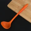Unique Bargains Heat Resistant Ergonomic Handle Non-Stick Wide Application Soup Kitchen Spoon 8.5 Inch 1 Pc