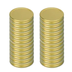 Unique Bargains Iron Regular Mouth Mason Canning Jars Lid With Sealing Rings 24 Pcs -Kitchen Utensil Store GUEST 243eb3b6 34f1 4cf4 810d 6e520cb868e7