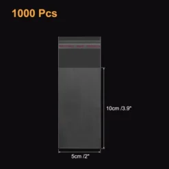 Unique Bargains Self-Sealing Water Resistant Cello Poly Bags For Packing Cookies 1000 Pcs