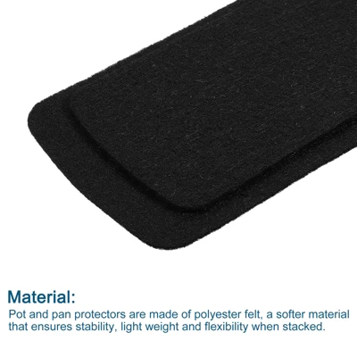 Unique Bargains Polyester Felt Kitchen Textiles Plate Pot And Pan Protectors 6 Pcs 3 Unique Bargains Polyester Felt Kitchen Textiles Plate Pot And Pan Protectors 6 Pcs - Image 3