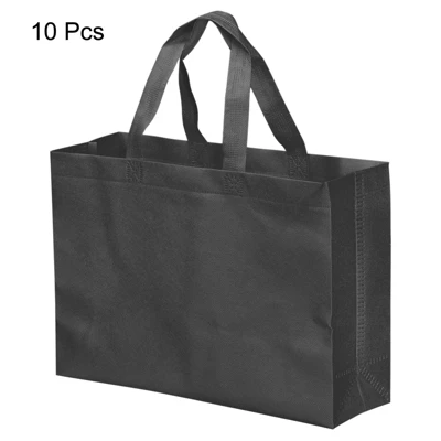Unique Bargains Unique Reusable Gift Bags,Horizontal Style Non-Woven Grocery Tote Bag For Travel Storage 2 Unique Bargains Unique Reusable Gift Bags,Horizontal Style Non-Woven Grocery Tote Bag For Travel Storage - Image 2