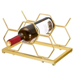 Unique Bargains Countertop Freestanding Geometric Space Saving Wine Rack -Kitchen Utensil Store GUEST 2782a2a3 6c44 4bb4 8b81 42cb70c07774