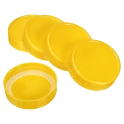 Unique Bargains Regular Mouth Plastic Mason Jar Lids With Silicone Sealing Ring 10 Pcs -Kitchen Utensil Store GUEST 289f9980 9a3a 4280 9433 ff1c651882bb