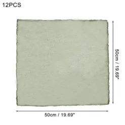 Unique Bargains Washable Polyester Place Mats Green 12 Pcs -Kitchen Utensil Store GUEST 28f7c1e5 9378 4485 8c1d 9b63aee5c563