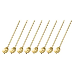 Unique Bargains Stainless Steel Reusable Long Handle Heart Shaped Spoon Straws 8 Pcs -Kitchen Utensil Store GUEST 2d660a7e 42fc 4345 9128 21a992da5ca1