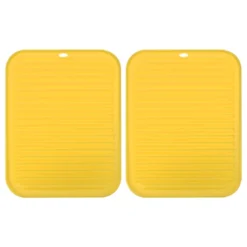 Unique Bargains Dish Drying Mat Set Under Sink Drain Pad Heat Resistant Suitable For Kitchen 2 Pcs -Kitchen Utensil Store GUEST 2ec964b6 6f6f 40e1 8efe 37208ab24e10