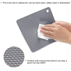 Unique Bargains Silicone Heat Resistant Multi-purpose Trivet Mat 4 Pcs -Kitchen Utensil Store GUEST 2f4165bc 875b 4043 846f f1ab19bde448
