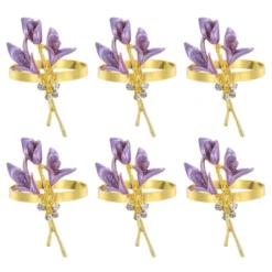 Unique Bargains Decorative Wear Resistance Napkin Rings For Decoration Adornment Wedding 6 Pcs -Kitchen Utensil Store GUEST 3136f6b4 2ab6 45c7 87e5 9894ac0b0cdf