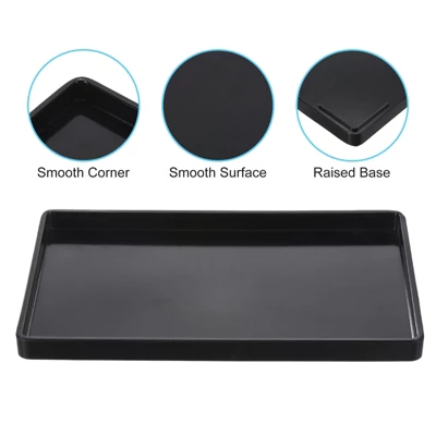Unique Bargains Plastic Fast Food Dining Serving Tray 1 Pc 2 Unique Bargains Plastic Fast Food Dining Serving Tray 1 Pc - Image 2