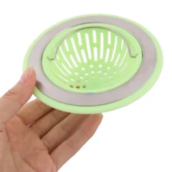 Unique Bargains Light Green Plastic Kitchen Food Sink Strainer 4.5" X 1.46" 1 Pc -Kitchen Utensil Store GUEST 3165b0b8 4ed5 4aa0 9321 9bfec6ed205b