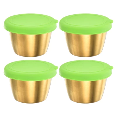 Unique Bargains Reusable Leak Proof Metal Green Condiment Containers With Lids 7 Unique Bargains Reusable Leak Proof Metal Green Condiment Containers With Lids - Image 7