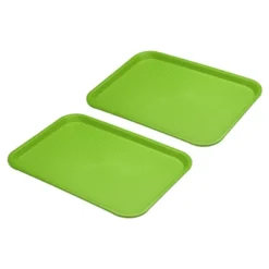 Unique Bargains Rectangle Plastic Reusable Fast Food Serving Tray 2 Pcs -Kitchen Utensil Store GUEST 3385a844 b1b7 4554 a985 fe19a162693a