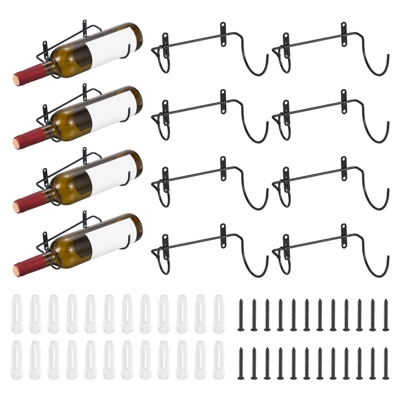 Unique Bargains Spiral Metal Wine Bottle Display Holder Wall Storage Shelf 12 Pcs 5 Unique Bargains Spiral Metal Wine Bottle Display Holder Wall Storage Shelf 12 Pcs - Image 5