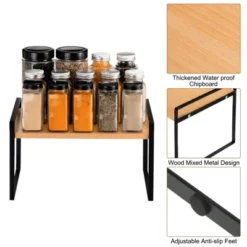 Unique Bargains Stackable Kitchen Spice Racks Countertop Organizer Shelves 1 Pc -Kitchen Utensil Store GUEST 344e3c23 0c81 4110 b42f 26f9a4fed2a8