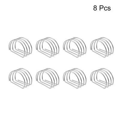 Unique Bargains Wedding Birthday Alloy Decorative Wear Resistance D-Shape Napkin Rings 8 Pcs 2 Unique Bargains Wedding Birthday Alloy Decorative Wear Resistance D-Shape Napkin Rings 8 Pcs - Image 2