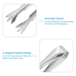 Unique Bargains Stainless Steel Mini Sugar Cube Tongs 2 Pcs -Kitchen Utensil Store GUEST 34ace34f 254b 45c9 8070 4d37a6a8ad98