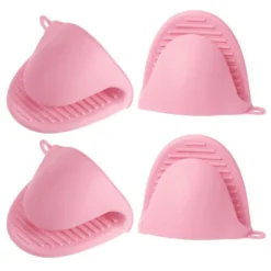Unique Bargains Silicone Heat Resistant Anti-Slip Reusable Oven Mitts 4 Pcs -Kitchen Utensil Store GUEST 34f064bd 4535 414c 8dfd 3e3eb7e36ff0