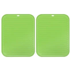 Unique Bargains Dish Drying Mat Set Under Sink Drain Pad Heat Resistant Suitable For Kitchen 2 Pcs -Kitchen Utensil Store GUEST 355e9d71 c16f 48e5 9301 d3c82ef963ed