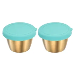 Unique Bargains Salad Dressing Small Sky Blue Condiment Containers With Lids 2.4" X 1.5" -Kitchen Utensil Store GUEST 39a6beaf bae4 402a 987f a29988a2b400