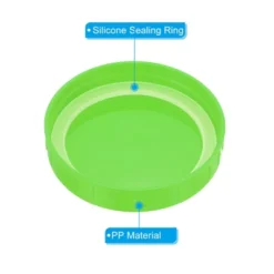 Unique Bargains Leak-Proof Plastic Mason Jar Lids With Silicone Sealing Ring 8 Pcs -Kitchen Utensil Store GUEST 3a471328 68ae 4544 9d40 625fabfafd07