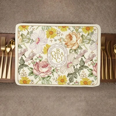 Unique Bargains Garden Of Eden Dish Drying Mat Green Yellow 15.75"x11.81" 1 Unique Bargains Garden Of Eden Dish Drying Mat Green Yellow 15.75"x11.81"