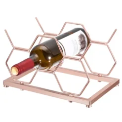 Unique Bargains Countertop Freestanding Geometric Space Saving Wine Rack -Kitchen Utensil Store GUEST 3a8a2942 50b6 41a2 bda0 bd94d8a899ec