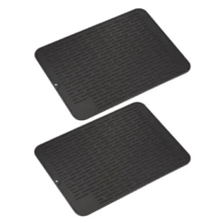 Unique Bargains Kitchen Counter Silicone Heat Resistant Dish Dry Mats Dish Drainer 2 Pcs -Kitchen Utensil Store GUEST 3adf7a8f 44c5 412a aa5c d4f56c83de78