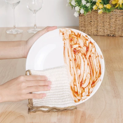 Unique Bargains Soft Reusable Absorbent Lint Free Lightweight Kitchen Towel 11" X 11" 1 Unique Bargains Soft Reusable Absorbent Lint Free Lightweight Kitchen Towel 11" X 11"