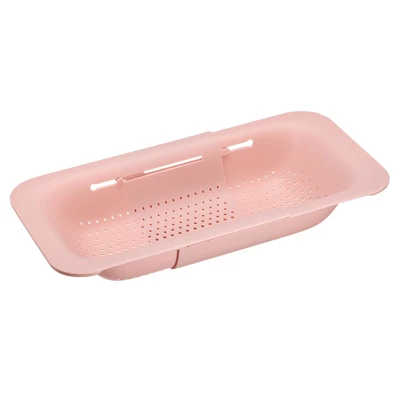 Unique Bargains Collapsible Colander Kitchen Over The Sink Drain Strainer Extendable Plastic Basket For Fruits Vegetables Pasta Food 7 Unique Bargains Collapsible Colander Kitchen Over The Sink Drain Strainer Extendable Plastic Basket For Fruits Vegetables Pasta Food - Image 7