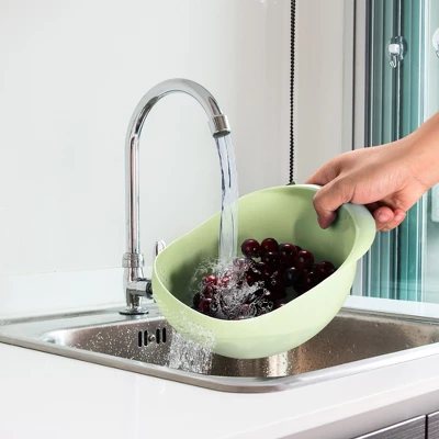 Unique Bargains Rice Strainer Washing Bowl Filter Strainer Basket Colanders For Cleaning Vegetable 3 Unique Bargains Rice Strainer Washing Bowl Filter Strainer Basket Colanders For Cleaning Vegetable - Image 3