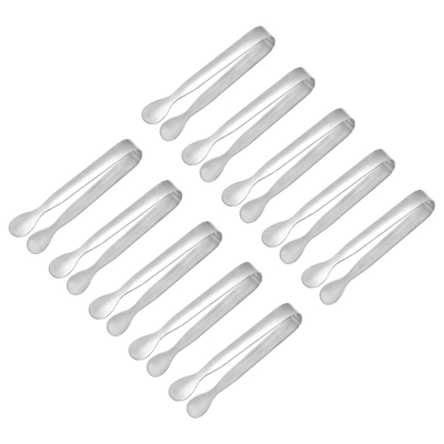 Unique Bargains Stainless Steel Kitchen Mini Ice Appetizers Dessert Serving Tongs 5 Unique Bargains Stainless Steel Kitchen Mini Ice Appetizers Dessert Serving Tongs - Image 5