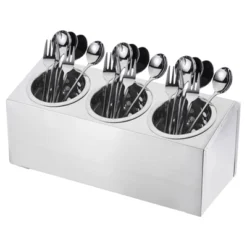 Unique Bargains Stainless Steel Cylinder Commercial Utensil Holder 3 Holes -Kitchen Utensil Store GUEST 3cb06611 31d4 479c 9d47 5a711afd5c01