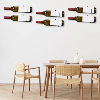 Unique Bargains Spiral Metal Wine Bottle Display Holder Wall Storage Shelf 12 Pcs 4 Unique Bargains Spiral Metal Wine Bottle Display Holder Wall Storage Shelf 12 Pcs - Image 4