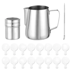 Unique Bargains Stainless Steel Powder Shaker Milk Frothing Pitcher Latte Art Pen Set 9 Unique Bargains Stainless Steel Powder Shaker Milk Frothing Pitcher Latte Art Pen Set -Kitchen Utensil Store GUEST 3cc97d39 4ef1 47c2 83a9 2308b560a200