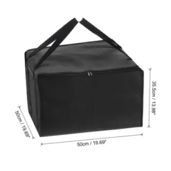 Unique Bargains Insulated Non-woven Fabric Cookies Party Pizza Bag Durable Food Transfer Bag 1 Pc