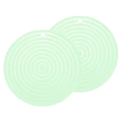 Unique Bargains Round Heat Resistant Silicone Trivet Mat With Hang Hole 2 Pcs -Kitchen Utensil Store GUEST 404be207 1581 4069 8dca c11c88ca301b