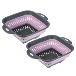 Unique Bargains Silicone Foldable Ergonomic Handles Dishwasher Safe Colander 2 Pcs 12 Unique Bargains Silicone Foldable Ergonomic Handles Dishwasher Safe Colander 2 Pcs -Kitchen Utensil Store GUEST 40bade1b 9a0b 4335 b3a6 c73ea6fbd3fb