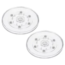 Unique Bargains 360 Degree Rotating Anti-slip High-strength Plastic Smooth Rotation Clear Lazy Susan 2 Pcs -Kitchen Utensil Store GUEST 40dcb0bf 6f83 4f5d 9b2c 32cb524a8979