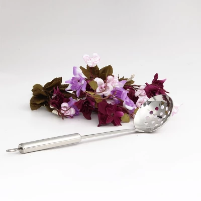 Unique Bargains Cooking Stainless Steel Soup Ladle Slotted Ladle 11” Length Silver Tone Set Of 2 6 Unique Bargains Cooking Stainless Steel Soup Ladle Slotted Ladle 11” Length Silver Tone Set Of 2 - Image 6