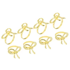Unique Bargains Metal Bow-knot Decorative Wear Resistant Napkin Ring 8 Pcs 9 Unique Bargains Metal Bow-knot Decorative Wear Resistant Napkin Ring 8 Pcs -Kitchen Utensil Store GUEST 41e2a5df 7f4d 4c76 b85a fda1c9fe0718