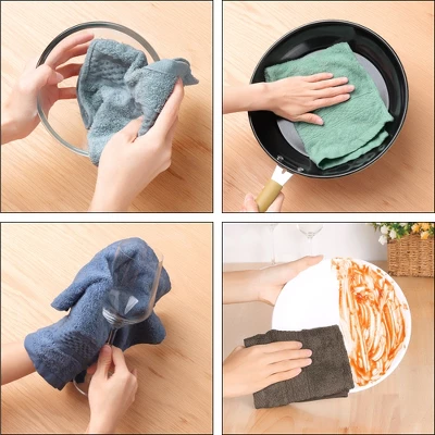 Unique Bargains Durable Soft Absorbent Thick Cotton Kitchen Towels 13 X 13 Inches 4 Unique Bargains Durable Soft Absorbent Thick Cotton Kitchen Towels 13 X 13 Inches - Image 4