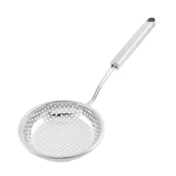 Unique Bargains Tableware Meshy Hole Design Spoon Strainer Ladle 5'' Dia Silver Tone 1 Pc -Kitchen Utensil Store GUEST 435b5b0f 72e0 4630 a0d9 e97527cd224b