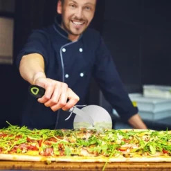 Unique Bargains Stainless Steel Pizza Cutter Wheel Slicer With Super Sharp Blade Kitchen Tools