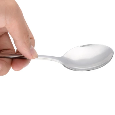 Unique Bargains Kitchen Stainless Steel Flatware Cutlery Serving Tea Food Spoon 7'' Long 1 Pc 2 Unique Bargains Kitchen Stainless Steel Flatware Cutlery Serving Tea Food Spoon 7'' Long 1 Pc - Image 2