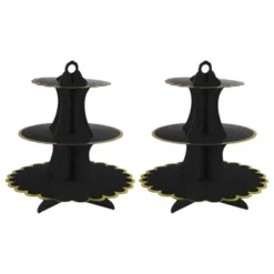 Unique Bargains 3-Tier Cardboard Cupcake Stand Tower 2 Pcs 19 Unique Bargains 3-Tier Cardboard Cupcake Stand Tower 2 Pcs -Kitchen Utensil Store GUEST 44914a82 be3a 430b a9df 305453be536f