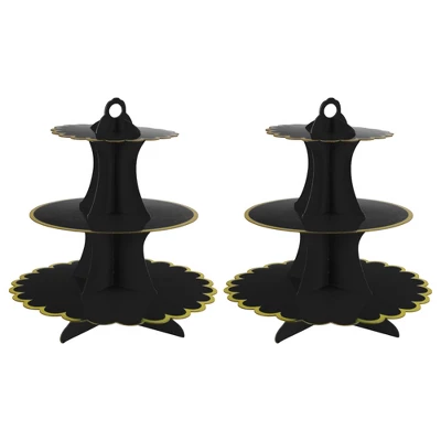 Unique Bargains 3-Tier Cardboard Cupcake Stand Tower 2 Pcs 7 Unique Bargains 3-Tier Cardboard Cupcake Stand Tower 2 Pcs - Image 7